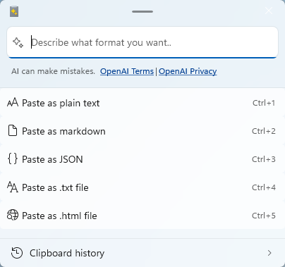 pt-advanced-paste Microsoft Power Toys %Category