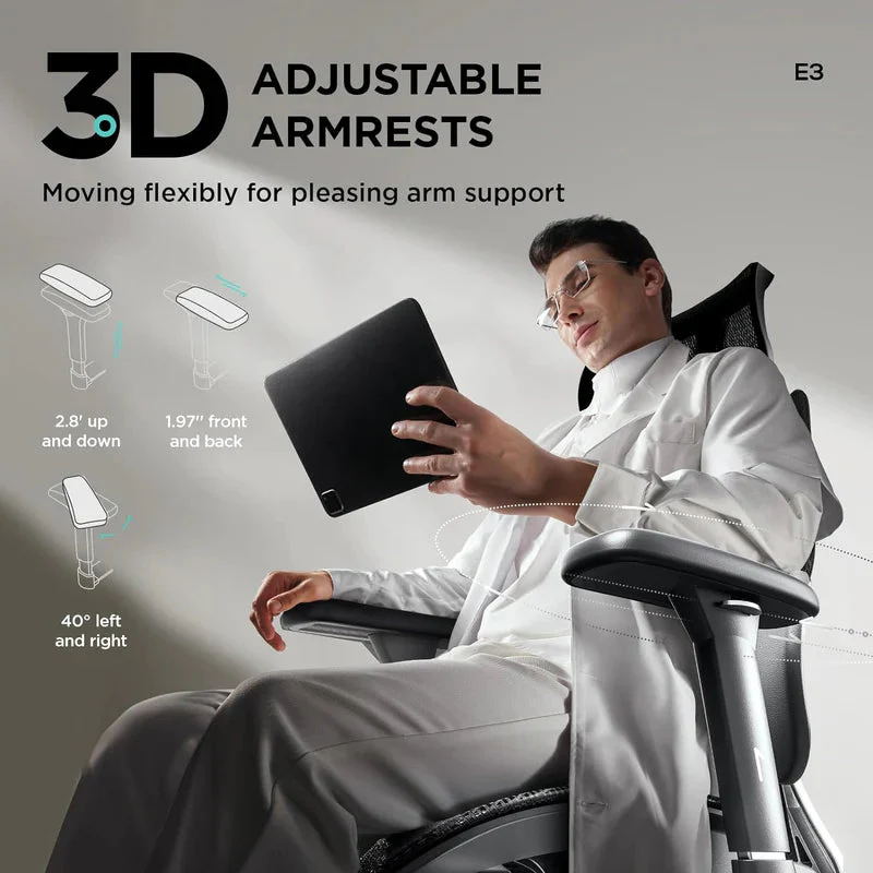HBADA_Chair_Armrest HBADA  E3 Air Ergonomic Office Chair %Category