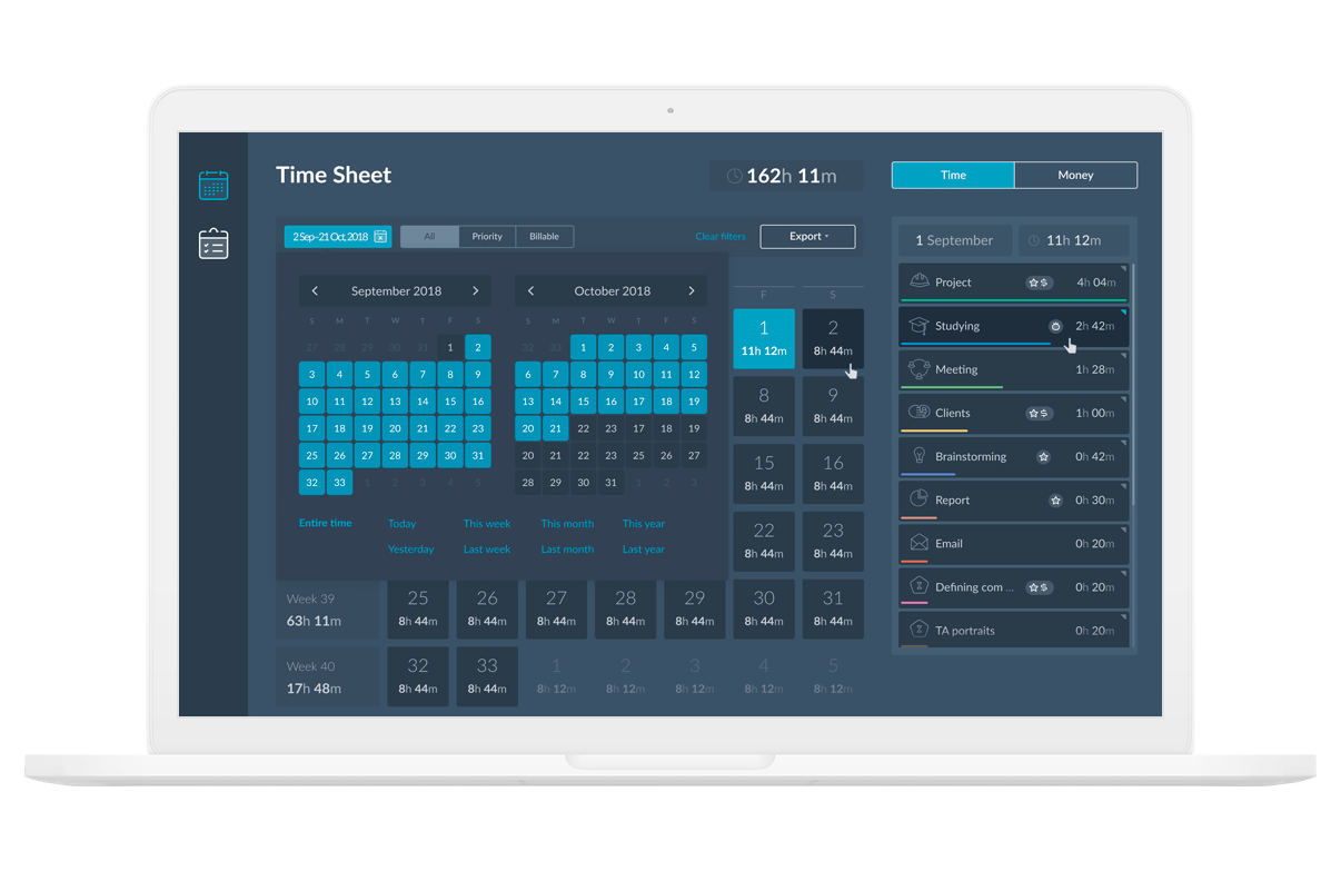 Web-app-4 Timeflip 2 - Time Tracker %Category