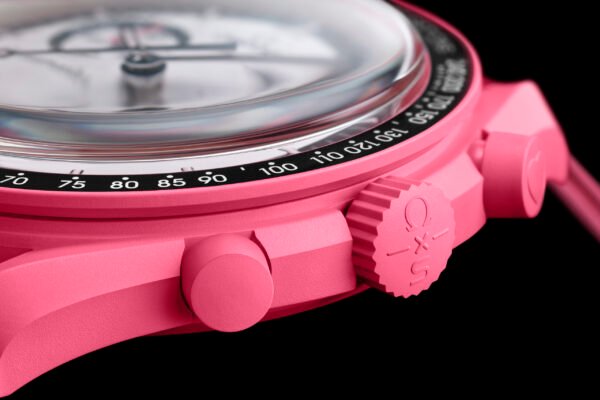 sc01_25_Moonswatch_PinkMoon_close-up-crown_black-scaled-600x400 Bioceramic Moonswatch Mission To The Pink Moonphase %Category