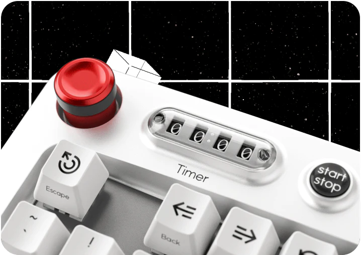 sprint-timer Wordrunner - World's first word-counting mechanical keyboard %Category